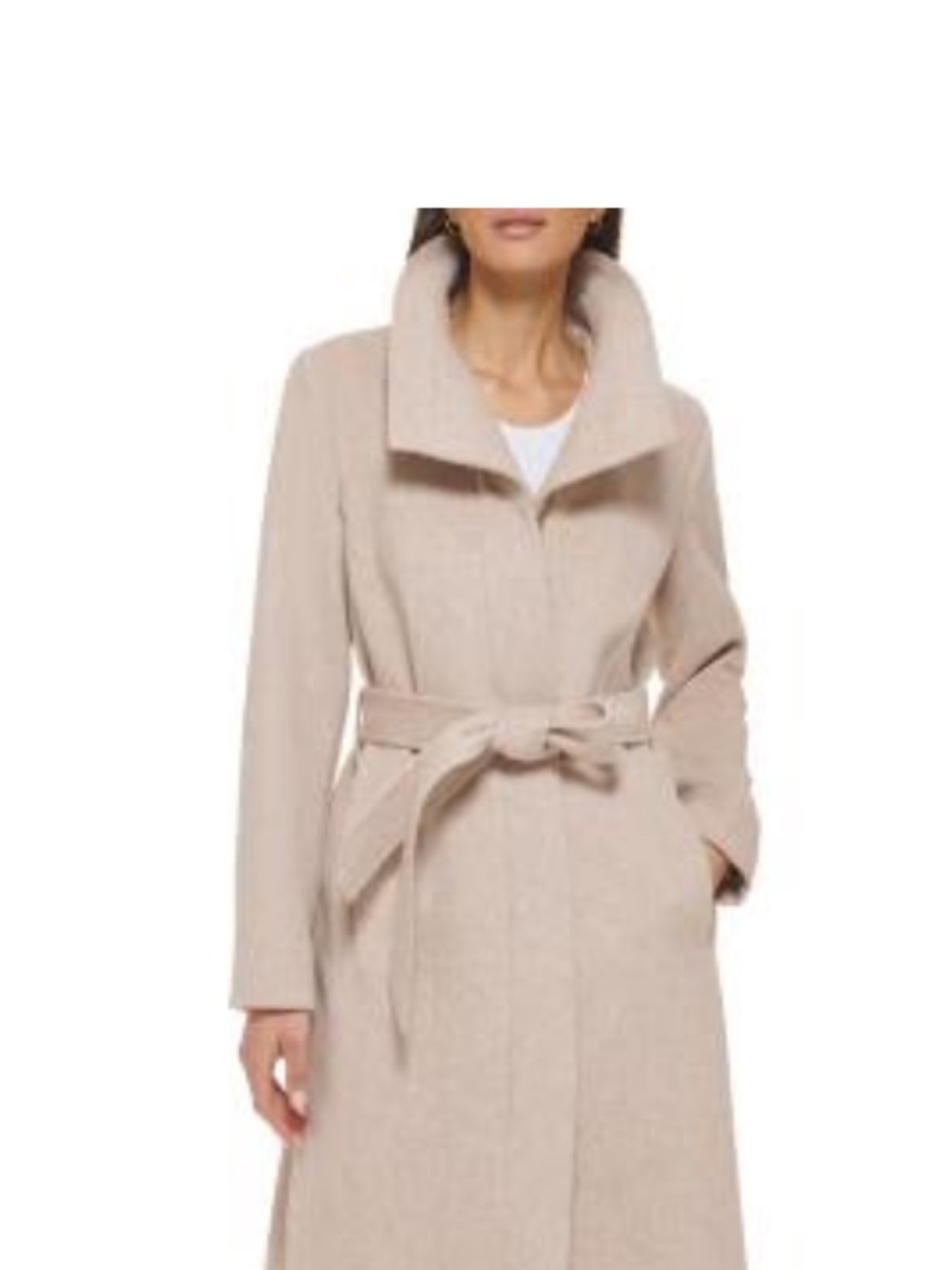Cole Haan wool belted coat